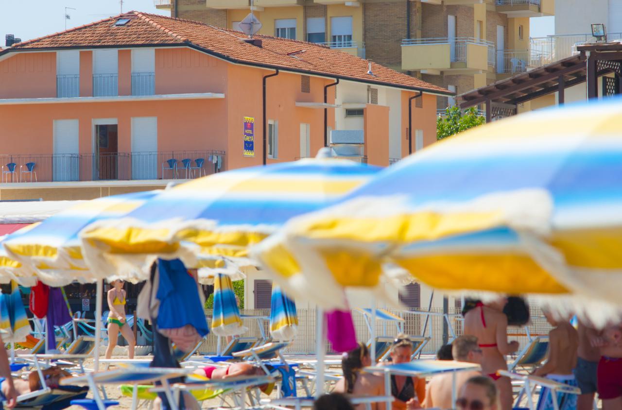 Hotel Greta B&B Rimini Exterior foto